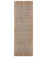 Amer Rugs Eternal Ete-27 Teal/ Gold 2'7" x 7'6" Runner Rug