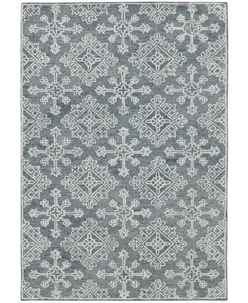 Amer Rugs Boston Bos-36 Charcoal 5' x 7'6" Area Rug