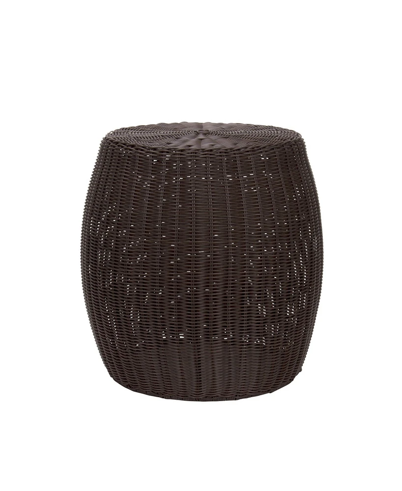 Household Essential Resin Wicker Side Table