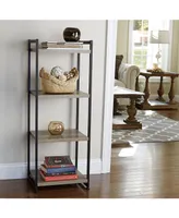 Household Essential Ashwood -Shelf Storage Tower