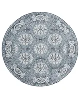 Amer Rugs Alexandria Alx-10 Bluestone 6'7" Round Rug