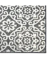 Nicole Miller Patio Country Danica 2A-6681- and Gray 6'6" x 9'2" Outdoor Area Rug