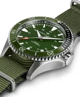 Hamilton Unisex Swiss Automatic Scuba Green Nato Strap Watch 40mm