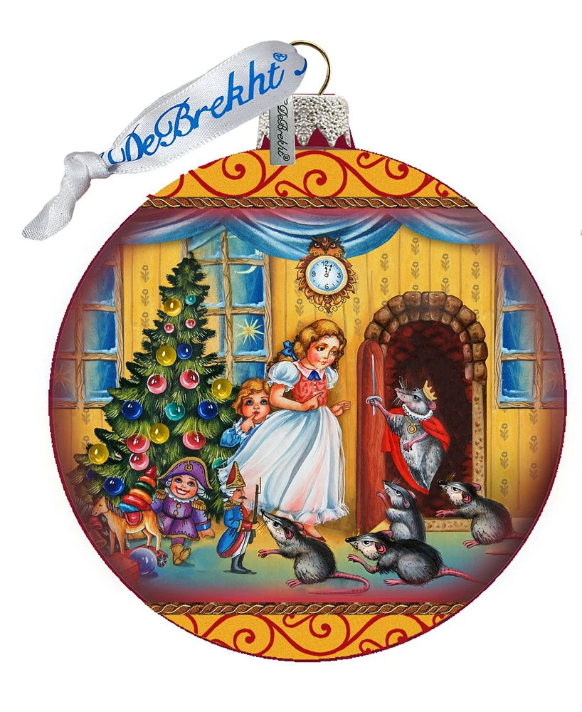 G.DeBrekht Story of Clara and The Nutcracker Limited Edition Hand Painted Glass Ornament