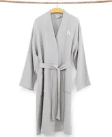 Linum Home Textiles Smyrna Personalized Hotel/Spa Luxury Robes - Gray