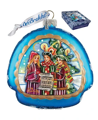 G.DeBrekht Christmas Carol Rainbow Glass Ornament