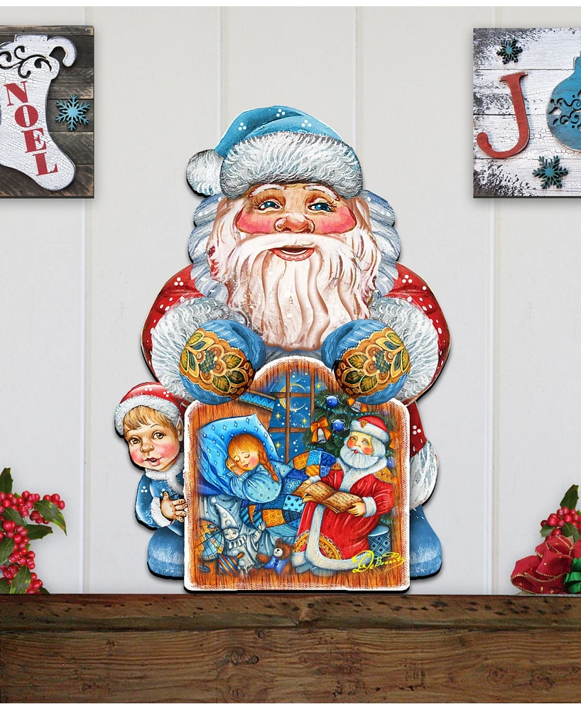 Designocracy Christmas Night Wooden Decor