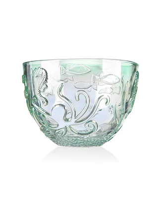 Godinger Oceana Bowl Iridescent Green