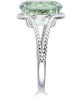 Amethyst Oval Swirl Ring (4 ct. t.w.) in Sterling Silver (Also in Sky Blue Topaz & Green Quartz)