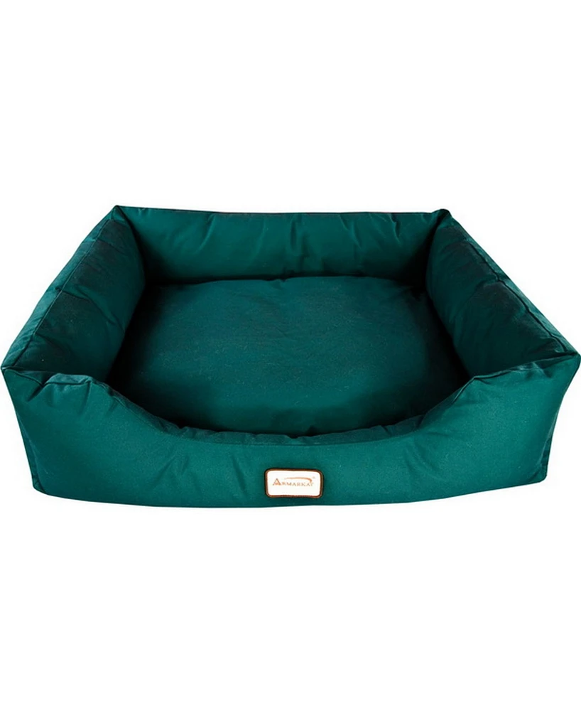 Armarkat Bolstered Dog Bed, Anti-Slip Pet Bed, Laurel Green, X-Large
