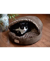 Armarkat Cuddle Cave Cat Bed With Anti Slip Bottom for Cat Kitty Puppy Animals, Cat Slipper Bed C31HKF/Bw