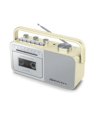 Studebaker SB2130CS Portable Cassette Player/Recorder with Am/Fm Radio - Cream