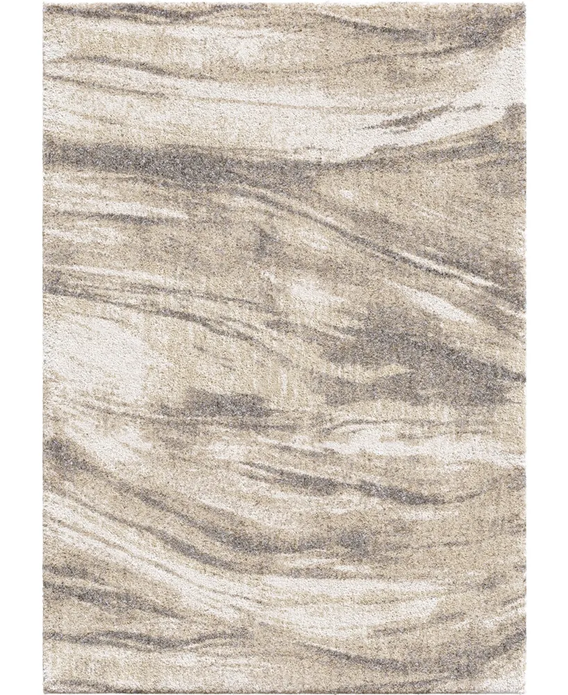 Closeout! Edgewater Living Prime Shag Sycamore Ivory 7'10" x 10'10" Area Rug