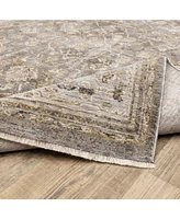 Oriental Weavers Maharaja 40M Beige and Gray 7'10" x 10'10" Area Rug