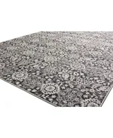 Bb Rugs Plymouth Ply-03 Charcoal 2'6" x 8' Runner Rug