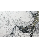 Bashian Charm Cha-01 Gray, Gold 5' x 8' Area Rug