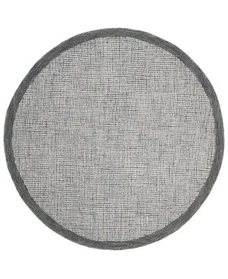 Safavieh Abstract 220 Navy and Ivory 6' x 6' Round Area Rug