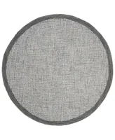 Safavieh Abstract 220 Navy and Ivory 6' x 6' Round Area Rug