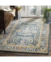 Safavieh Antiquity At64 Navy and Multi 3' x 5' Area Rug