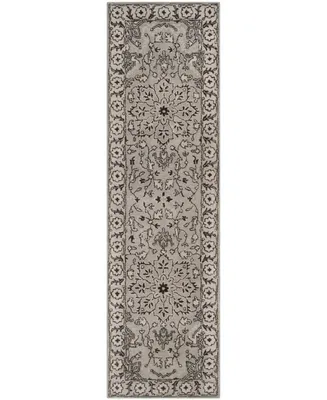 Safavieh Antiquity At58 Gray and Beige 2'3" x 8' Runner Area Rug