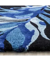 Safavieh Allure 121 Feather Black and Blue 4' x 6' Area Rug