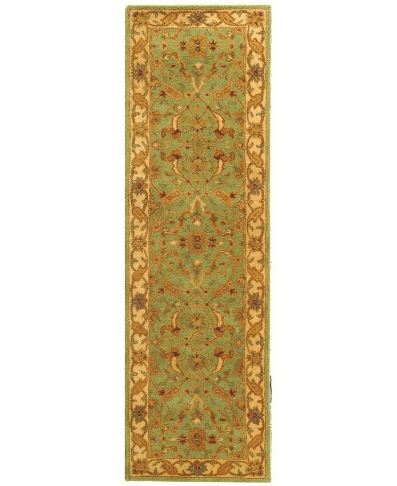 Safavieh Antiquity At311 Teal and Beige 2'3" x 8' Runner Area Rug