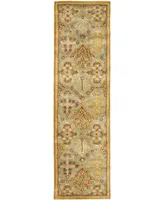 Safavieh Antiquity At613 Mist and Gold 2'3" x 20' Runner Area Rug