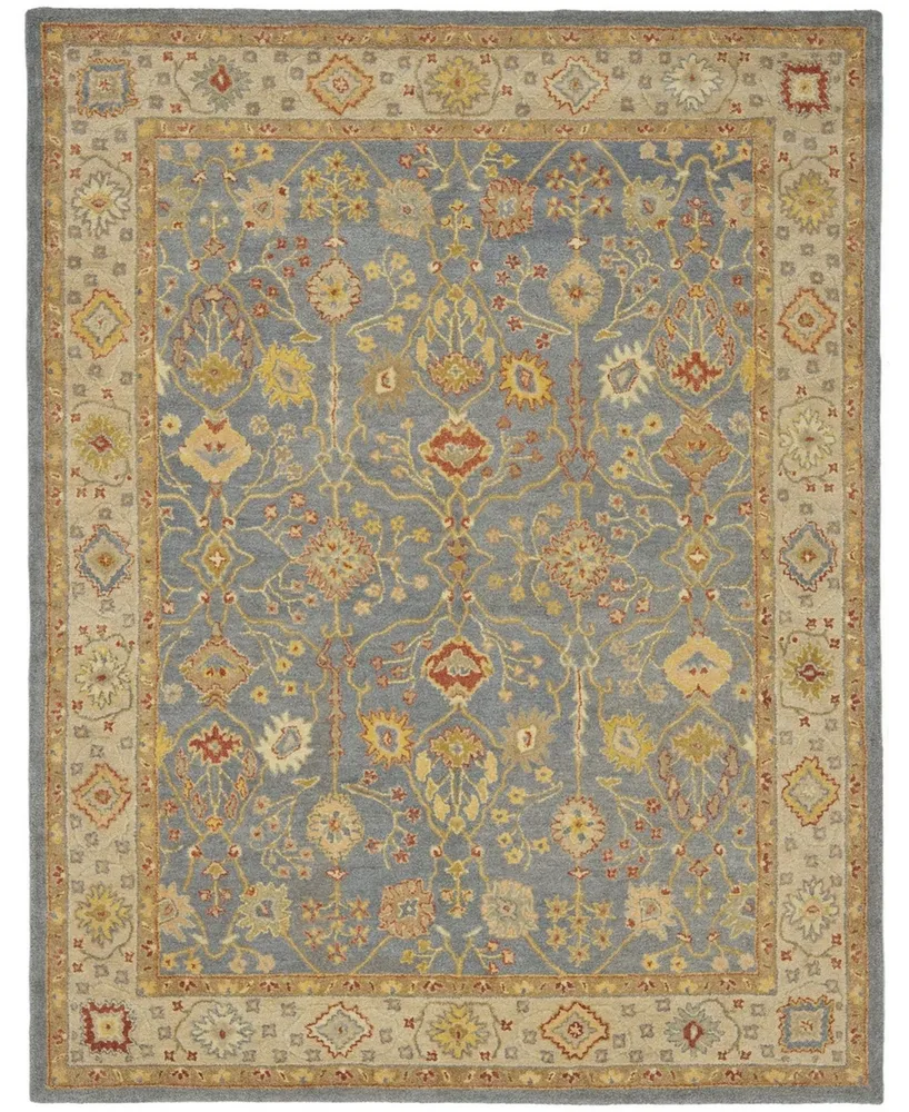 Safavieh Antiquity At314 Blue and Ivory 8'3" x 11' Area Rug