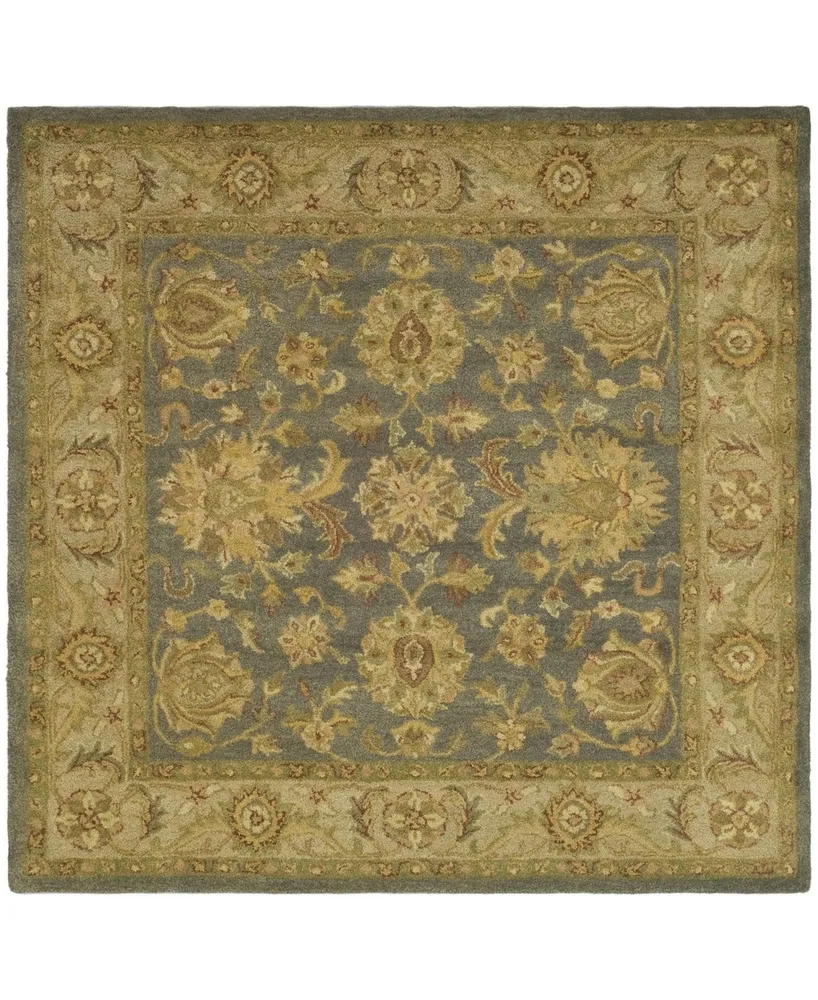 Safavieh Antiquity At312 Blue and Beige 8' x 8' Square Area Rug