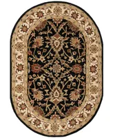 Safavieh Antiquity At249 Black 4'6" x 6'6" Oval Area Rug