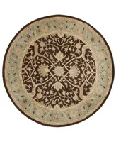 Safavieh Antiquity At14 Brown 3'6" x 3'6" Round Area Rug