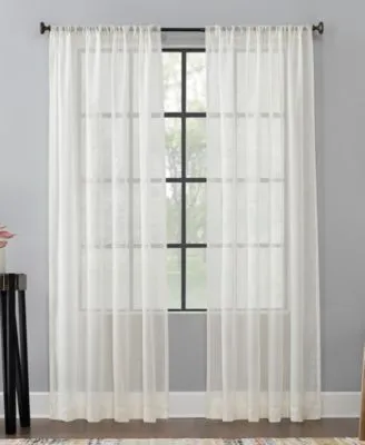 Celeste Textured Linen Blend Sheer Curtain Collection