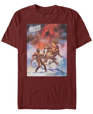 Fifth Sun Men's Star Wars Empire Strikes Back Snowalker Poster Short Sleeve T-Shirt