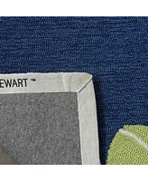 Martha Stewart Collection Lily Pad MSR2212A Azure 5' x 8' Area Rug