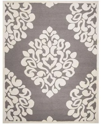 Martha Stewart Collection Floret Damask MSR4545B Mushroom 5' x 8' Area Rug