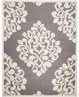 Martha Stewart Collection Floret Damask MSR4545B Mushroom 5' x 8' Area Rug