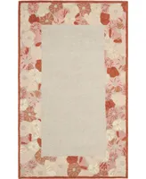 Martha Stewart Collection Poppy Border MSR3629C Terracotta 9'6" x 13'6" Area Rug