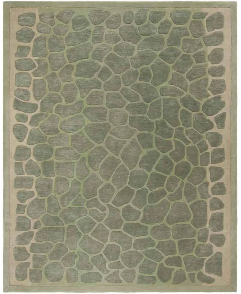 Martha Stewart Collection Arusha MSR3615A Green 9'6" x 13'6" Area Rug