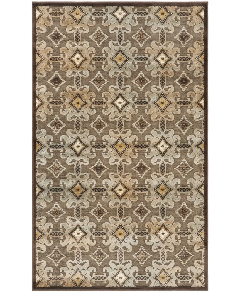 Martha Stewart Collection MSR74303 Brown 3'3" x 5'3" Area Rug