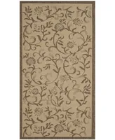 Martha Stewart Collection Swirling Garden MSR4251 Creme 2'7" x 5' Outdoor Area Rug