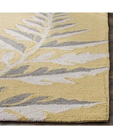 Martha Stewart Collection Ferns MSR2211D Beige 4' x 6' Area Rug