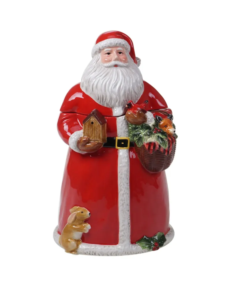 Certified International Magic of Christmas Santa Cookie Jar