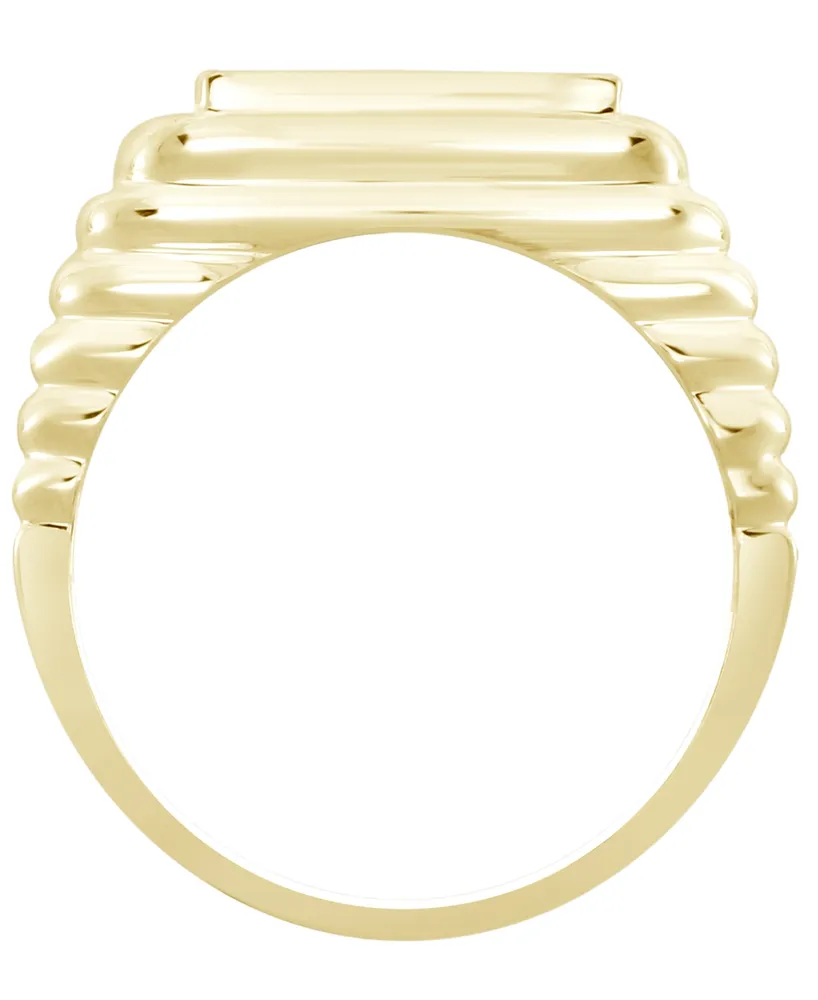 Men's Diamond (1/4 ct. t.w.) Ring in 10k Yellow Gold
