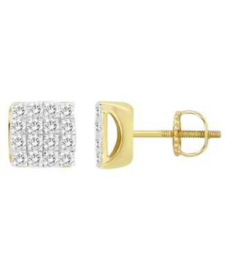 Men's Diamond (/ ct.t.w.) Earring Set in 10k Yellow Gold