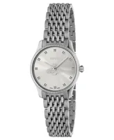 Gucci Women's Swiss G-Timeless Stainless Steel Slim Bracelet Watch 29mm