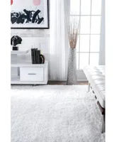 nuLoom Maginifique Shag WICL1A White 3' x 5' Area Rug