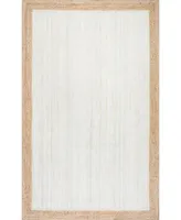 nuLoom Eleonora TAJT09D White 2'6" x 10' Runner Rug