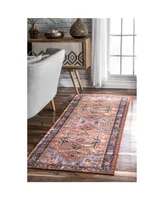 nuLoom Sherita DISA05A Rust 2'8" x 8' Runner Rug