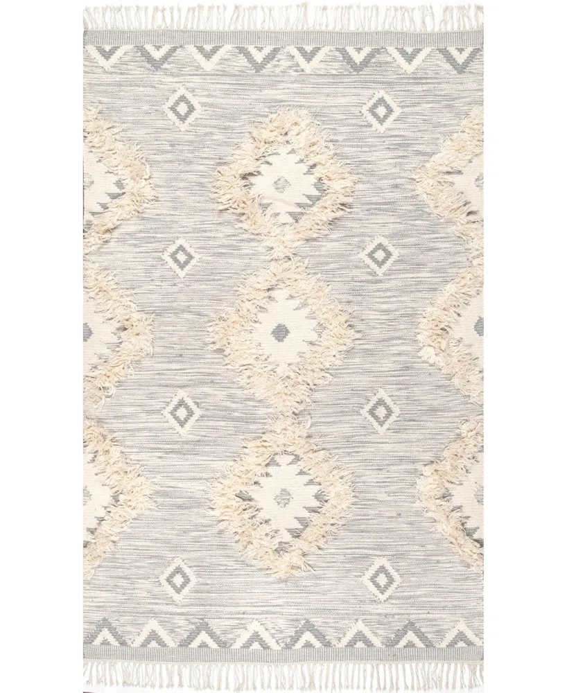 nuLoom Savannah SPMO01D Silver 2' x 3' Area Rug