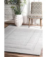 nuLoom Zamora MTVS177B Silver 5' x 8' Area Rug